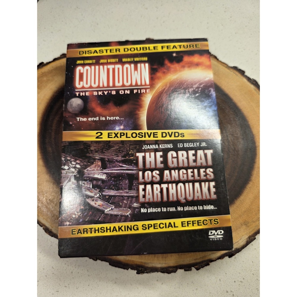 Countdown & Great LA Earthquake DVD Disaster Double Feature 2-Disc Set BOX Used